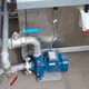 Effluent Pump with pipework connections to Manifold &amp; outlet