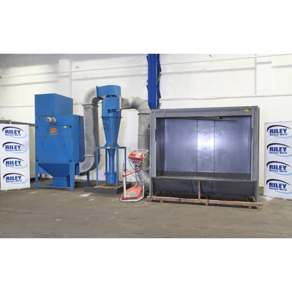 Coating Booth with Dust Extractor, Cyclone &amp; Gun