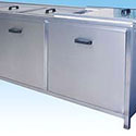 Multi-stage cleaning systems.