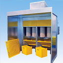 Powder booths.