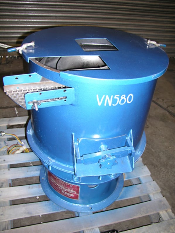 Top loading vibratory drying machine c/w control unit