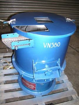 Top loading vibratory drying machine c/w control unit