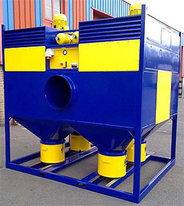 Portable Dust Extractor unit - Being moved by forklift