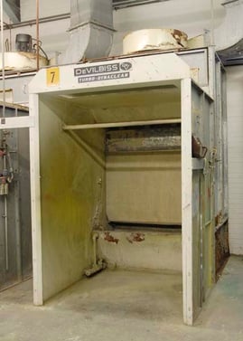 DeVilbiss Turbo Dynaclean Wet Back Spray booth
