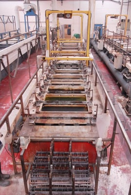 Finishing Technology Ltd 25 Stage Automated Rack Line