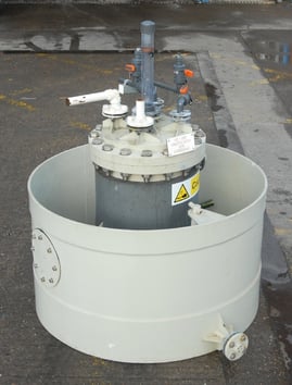 Di Water Regeneration HCl & NaOH Bunded Storage Tanks