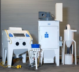Soda Blast Pressure Feed System Blast Cabinet