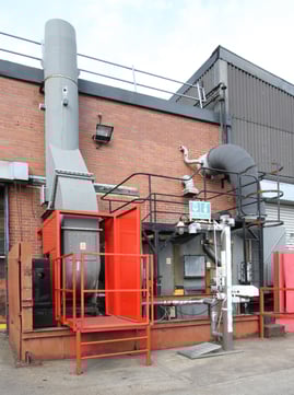 Wyman Horizontal Fume Scrubber Installation