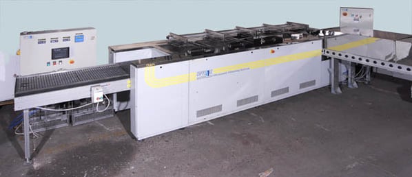 Conveyor Fed Multi Stage Ultrasonic Cleaner