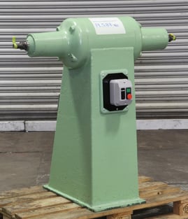 Double Ended Pedestal Mounted Polishing Lathe.