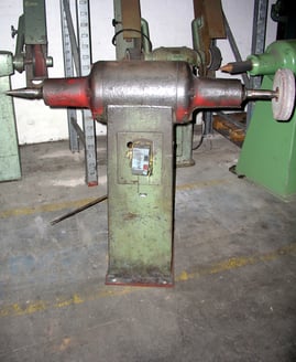 Double Ended Pedestal Mounted Polishing Lathe.