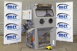 Riley 1100 Heavy Duty Stainless Steel Wet Blast Cabinet with Lining and Turntable