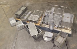 Selection of Stainless Steel Work Baskets