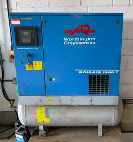 Worthington Creyssensac Rollair 1500T Rotary Screw Compressor &amp; Dryer
