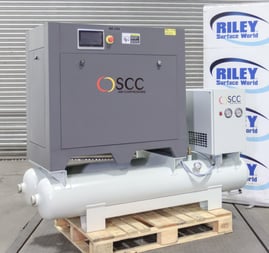 SCC Base 11 TD VSD Screw Compressor with Twin Tank &amp; Dryer
