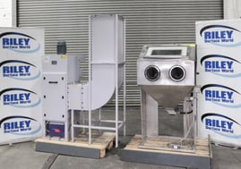 Guyson International 1400 Mediblast Shot Blast Cabinet with Extractor