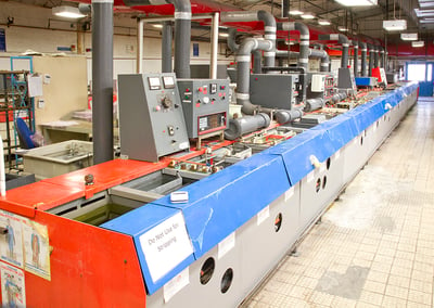 Electroplating Line. Copper, Nickel, Gold and Tin