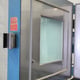 Close up of the door