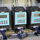 Close up of Siemens controllers