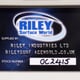 Riley Stock Number Identification Plate
