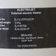 Braude Electrojet External Electric Heating System - OEM Badge