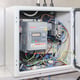 Internal View of Control Box Showing Frequency Invertor
