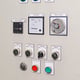 Control Panel - Close up of Buttons, Switches, Run Hours, Timer &amp; Ammeters
