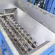 Twin Conveyor Screws Inside Hopper