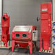 Rosler Rotary Table Semi Auto Blast Cabinet With Full Recovery