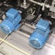 Close Up of The Two Spray Jet Pumps, One for Wash and One for Rinse