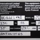 Manufacturers Plate