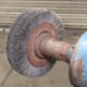 Left Hand Spindle Fitted With Wire Brush