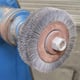 Right Hand Spindle Fitted With Wire Brush