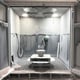 Wheelabrator Waffle Floor Blast Room - Internal