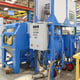 Hodge Clemco Series 1000 Twin Cabinet System with Lift Elevator, Media Sieve and Dust Extraction