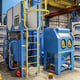 Hodge Clemco Series 1000 Twin Cabinet System with Lift Elevator, Media Sieve and Dust Extraction