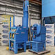 Hodge Clemco Series 1000 Twin Cabinet System with Lift Elevator, Media Sieve and Dust Extraction