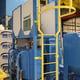 Hodge Clemco Series 1000 Twin Cabinet System with Lift Elevator, Media Sieve and Dust Extraction