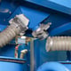 Hodge Clemco Series 1000 Twin Cabinet System with Lift Elevator, Media Sieve and Dust Extraction