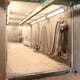 Internal View of Blast Room Showing Blast Gun and PPE Set Up