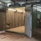 Side View Showing Set Up of Dust Extraction and Control Panel