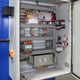Internal view of control panel