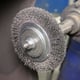Right Hand Spindle with Wire Wheel Fitted