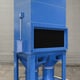 Rear View Showing Explosion Relief Panel and Shaker Motor Set Up