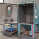 Guyson Super 9 Blast Cabinet internal view