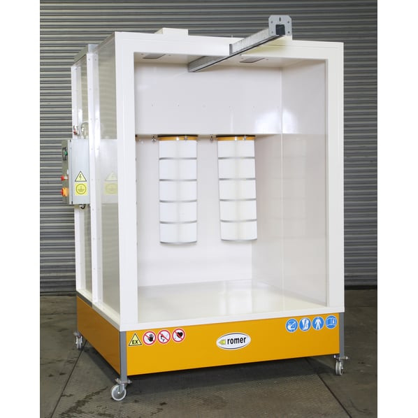 Romer Closed Face Powder Coating Booth Range