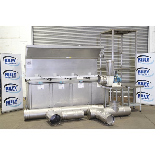 Multi stage Aqueous Stainless Steel Immersion Process Cleaning Line