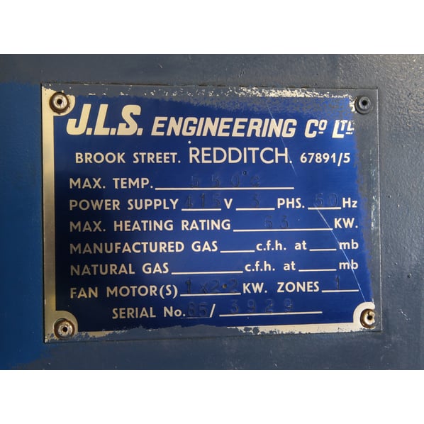 JLS (Redditch) Ltd Heavy Duty Electric 550°C Box Oven