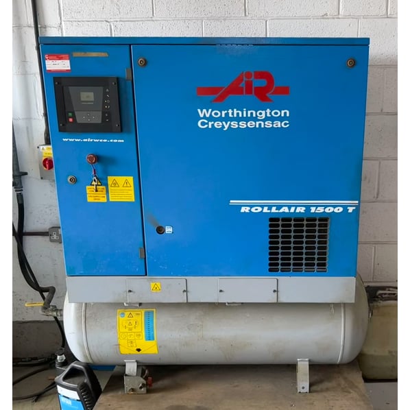Worthington Creyssensac Rollair 1500T Rotary Screw Compressor &amp; Dryer