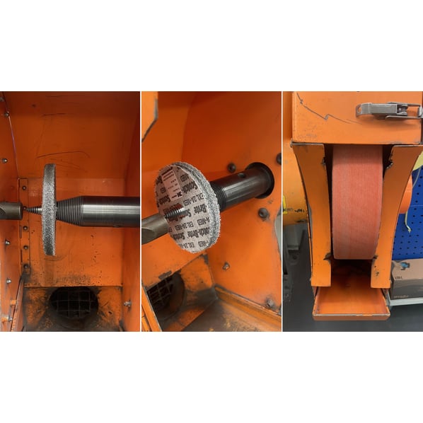RJH Powerfin 1100 Heavy Duty, Double Ended Linishing Machine